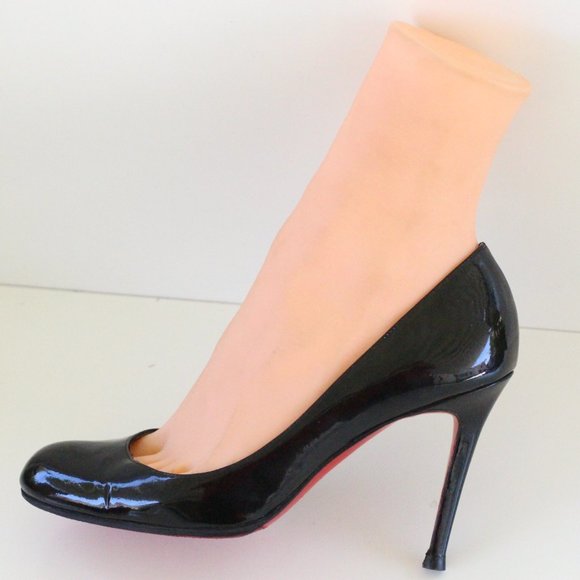 Christian Louboutin Black Simple 100 Patent